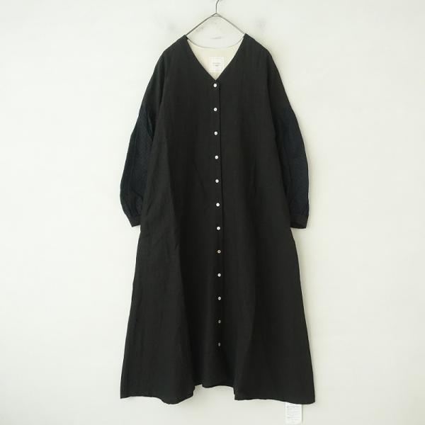 MAGALI 【美品/定価2.9万】マガリ *袖切替リネンVネック