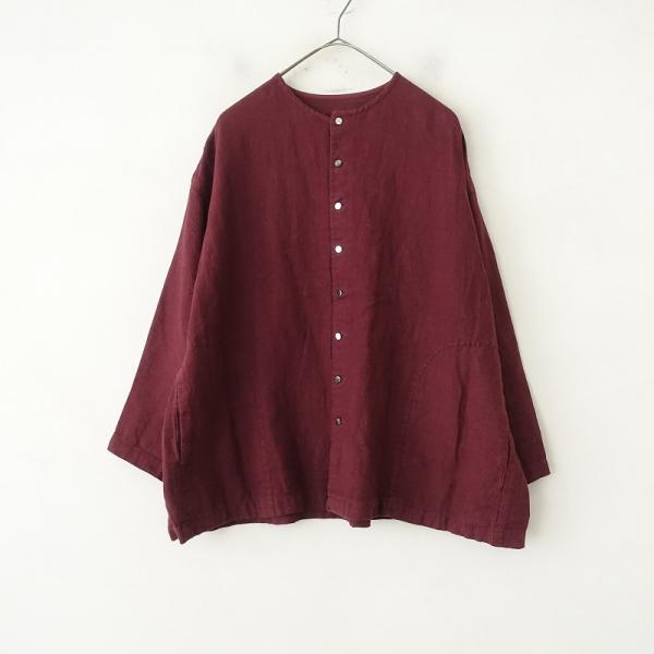 nest Robe（ネストローブ） *リネンノーカラーシャツジャケット*F麻