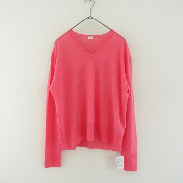 美品/定価2.8万】イレブンセカンド eleven 2nd *リネンVネックニット