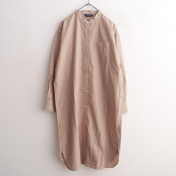 美品/定価1.8万】アワーホーム OURHOME *播州織のベーシックシャツ*F綿