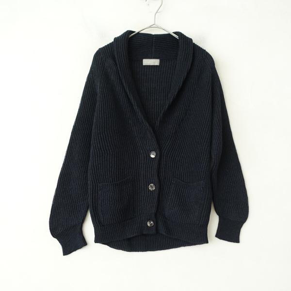 MARGARET HOWELL（マーガレットハウエル） *リネンショールカラー畦