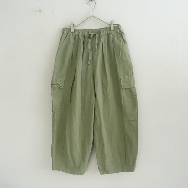 【最終値下げ】ネストローブ　コットンリネン石目コクーンカーゴパンツ nest Robe（ネストローブ） 【2023/定価2.9万】ネストローブ *コットン
