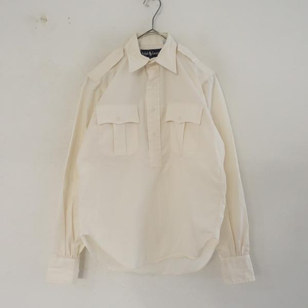 ラルフローレン Ralph Lauren *コットン混エポレット付きシャツ*8綿