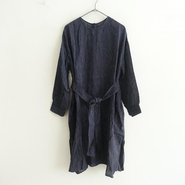 maison de soil リネンワンピース ロゴ刺繍 インド製 drop-kaitori_27-2309-3