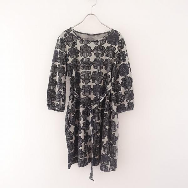 Marimekko 五分袖チュニックワンピース marimekko 新品 ウニッコ Unikko 五分袖 ドレス XS ワンピース