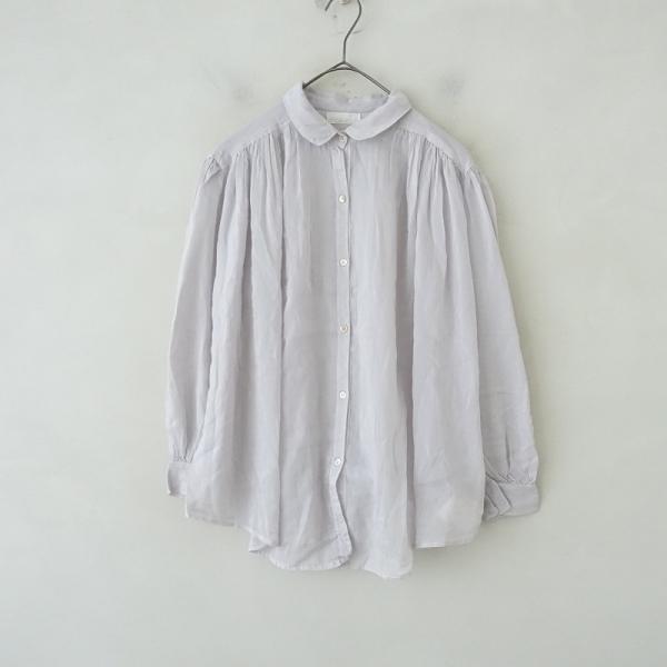 forte _forte ホワイト 長袖プルオーバーシャツ