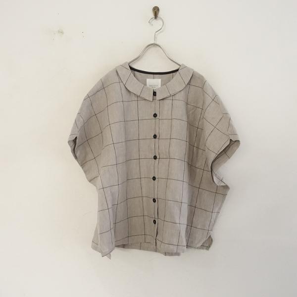 MAGALI 半袖チェックシャツ　マガリ drop-kaitori_33-2403-154