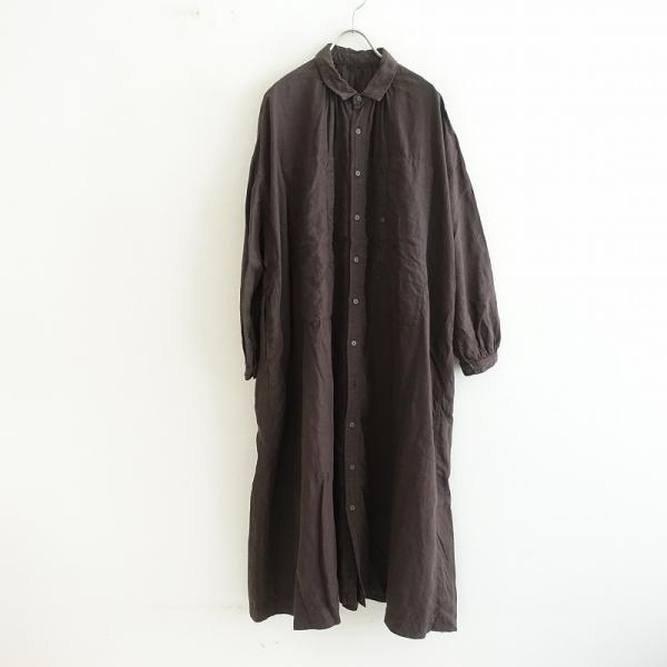 nest Robe　製品染め　リネン　チュニックワンピース　黒 nest Robe - nest Robe サクラ染めリネンキャミチュニックの通販