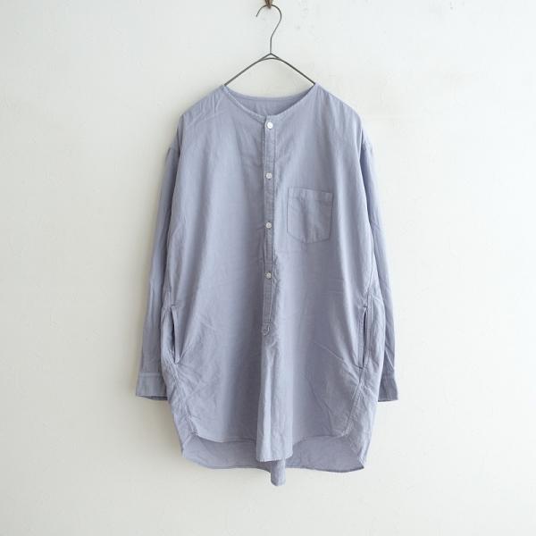 ゴーシュ【定価2.8万】コットンリネンポプリンチュニックシャツ drop-kaitori_33-2406-409