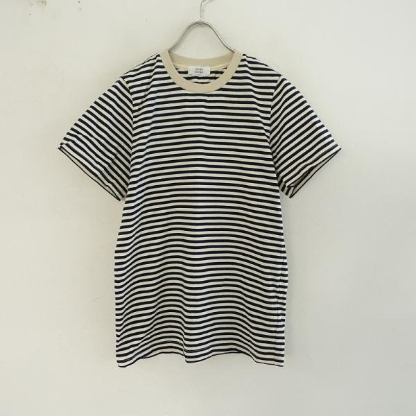 美品✨アトリエナルセ naruse コットンネックリブTシャツ グレンチェック atelier naruse アトリエナルセ / コットンネックリブTシャツ