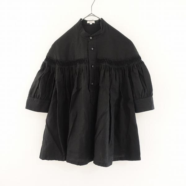 Scye 【定価3.7万】サイ *高密度リネンタックパフスリーブ