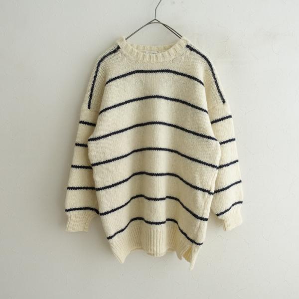MACALASTAIR 【美品/定価2.3万】マカラスター *ウールニットボーダー 