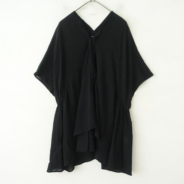 pas de calais　パドカレ　チュニック　長袖シャツ　36 pas de calais 【定価3.1万】パドカレ *コットンシフォン東炊き