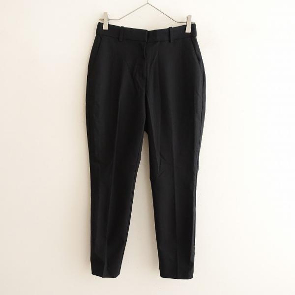 H&M 【美品】エイチ&エム *スラックスパンツ*38黒ブラック