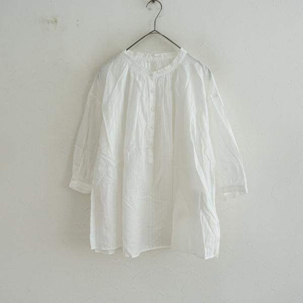 toujours ハーフスリーブ　ストライプシャツワンピース TOUJOURS】Random Pleated Half Sleeve Shirt Dress ハーフ