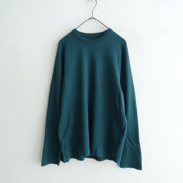 本日かぎり値下げ！ BATONER グリーン 長袖セーター 新品 バトナー BATONER（バトナー） 【定価2.2万】バトナー *スムースニットプル