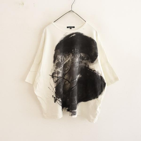 pas de calais 【定価1.5万】パドカレ *コットンプリント半袖T