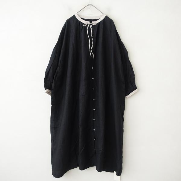 nest Robe ネストローブ ⿻リネン スモックドレス ワンピース シャツ nest Robe（ネストローブ） 【定価2.9万】ネストローブ *リネン
