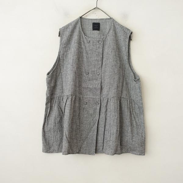 オオカミとフクロウ チェック ブラウス、ベージュベスト2点セットどんまま 2025 Autumn Collection - オオカミとフクロウ - オオカミと