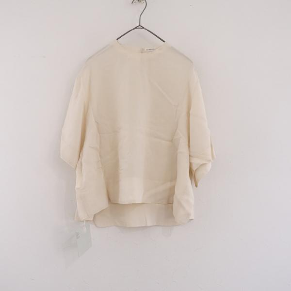 JENA サファリフレンチシャツ F ベージュ 金ボタン バンドカラー JENA サファリフレンチシャツ F ベージュ 金ボタン バンドカラー