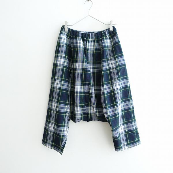 定価2.7万】イオプラス io＋ *タータンチェックサルエルパンツ*S