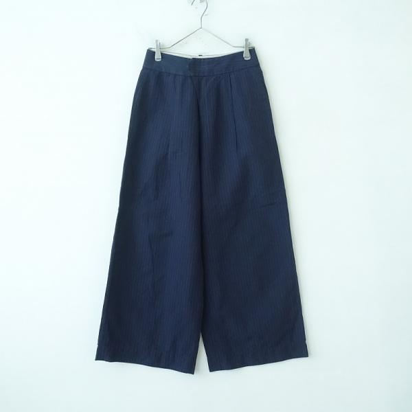 パラスパレス　リネンパンツ パラスパレス Pal'las Palace *コットンリネンストライプワイド