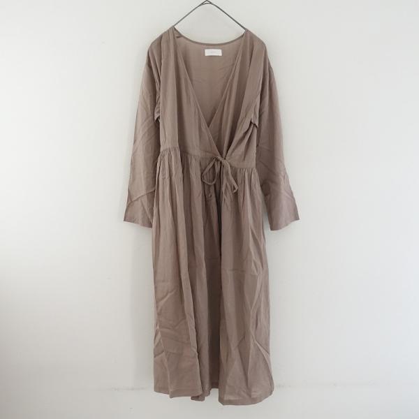 かぐれ 【定価1.6万】かぐれ kagure *ラップギャザーワンピース*Fモカ