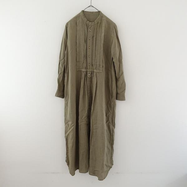 nest Robe ネストローブ バンドカラーブラックリネンワンピース 楽天市場】バンドカラー（ブランドネストローブ）（ワンピース
