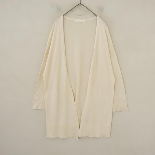 PRISTINE（プリスティン） *ニットロングカーディガン*エクリュ無地