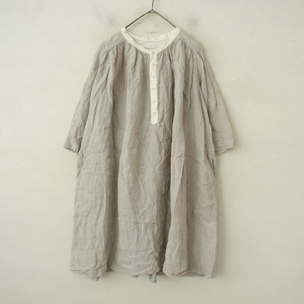 Vlas Blomme（ヴラスブラム） *リネン7分袖チュニックシャツ*1