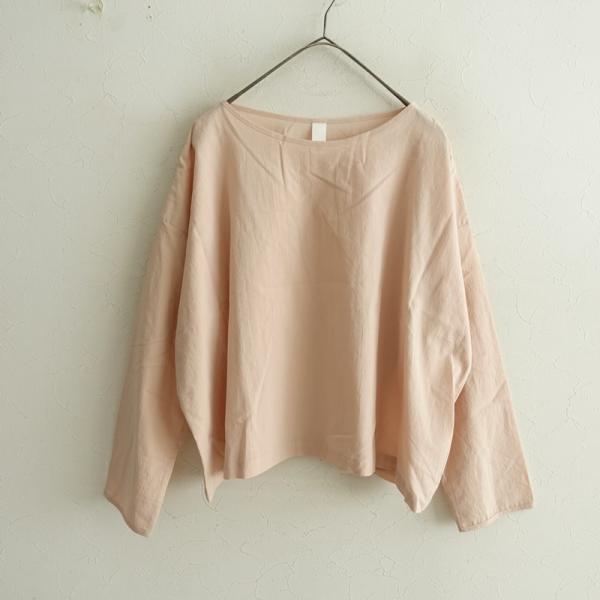 Yoli ヨリ / プルオーバーシャツ 定価1.7万】ヨリ Yoli *シンプルワイドブラウス*Fピンクボートネック