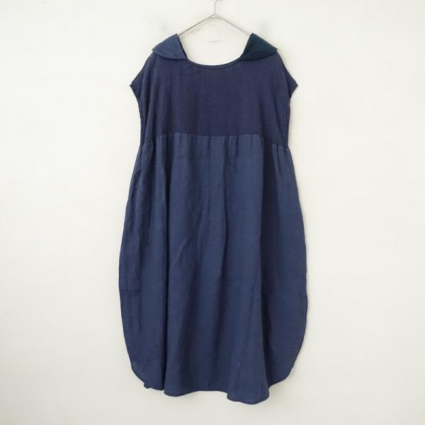 DANIELA GREGIS ダニエラグレジス リネンワンピース ダニエラグレジス DANIELA GREGIS *リネン切替フレンチスリーブ