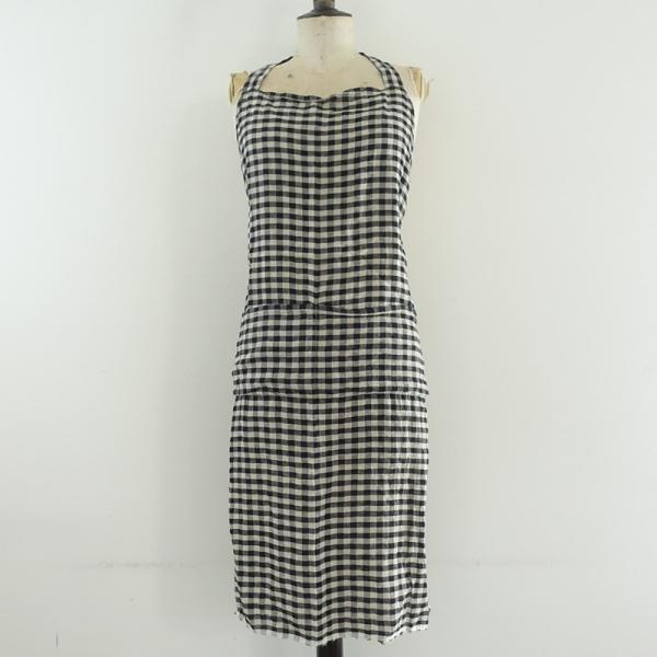 ダニエラグレジス DANIELA GREGIS *リネンギンガムチェックエプロン