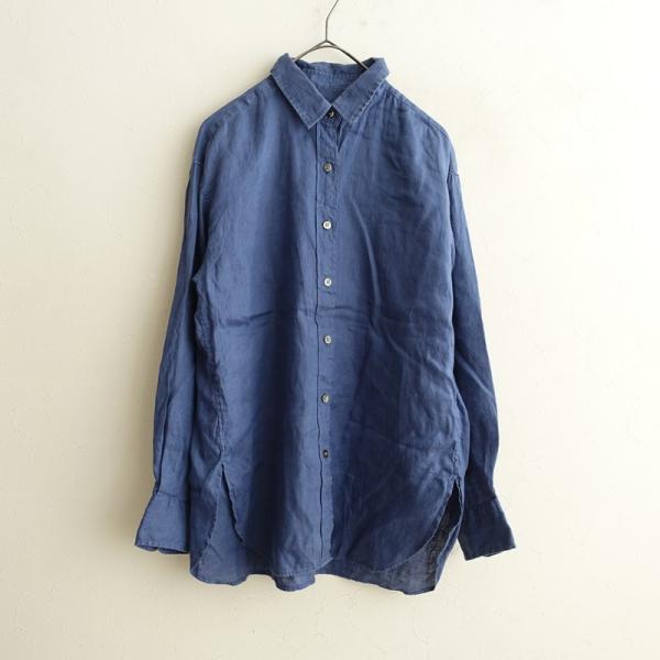 【中古】未使用品 フレームワーク Framework 25SS フレンチリネンレギュラーシャツ 長袖 麻 リネン F ピンク FRAMeWORK（フレームワーク） 【定価1.4万】フレームワーク *フレンチ