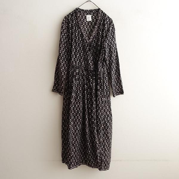 未使用品✨メゾンドソイル ウールシルク カシュクール ロングワンピース 未使用品✨メゾンドソイル ウールシルク カシュクール ロング