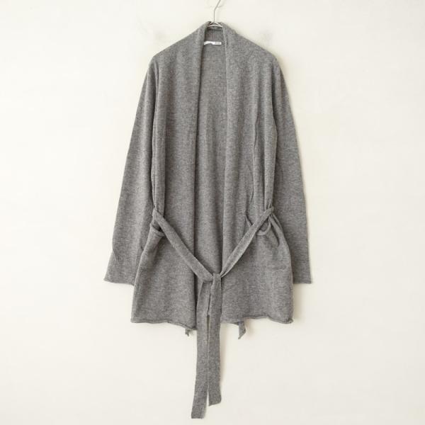 n100（エヌワンハンドレッド） *カシミヤニットカーディガン*34グレー