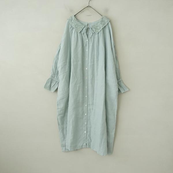 nest Robe（ネストローブ） *レースカラー2wayスモックワンピース*F