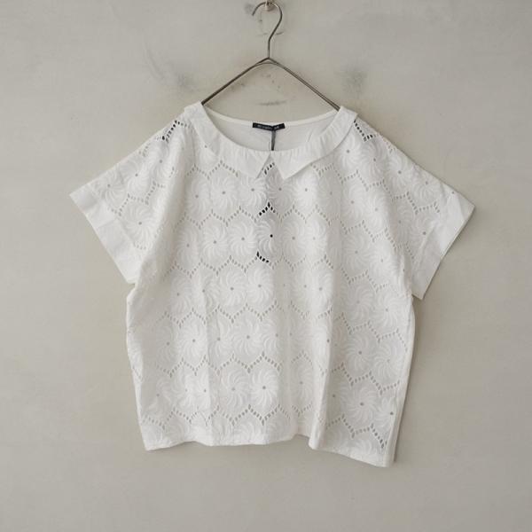 ミズイロインド mizuiro-ind *コットンカットワーク刺繍切替プル