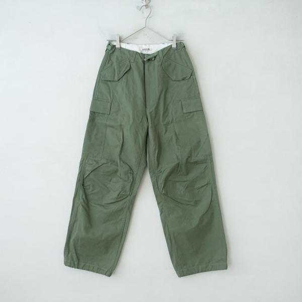 AURALEE（オーラリー） *WASHED FINX ツイルフィールドパンツ*0カーゴ