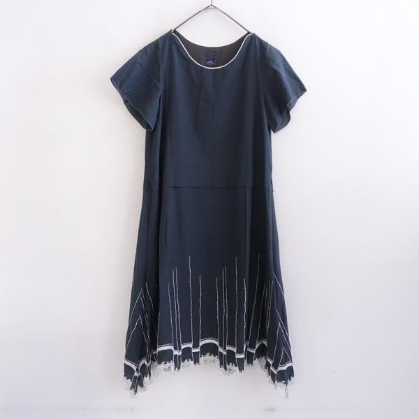 ミナペルホネンスカイフル刺繍ワンピース mina perhonen（ミナペルホネン） 【定価6.0万】ミナペルホネン *waltz