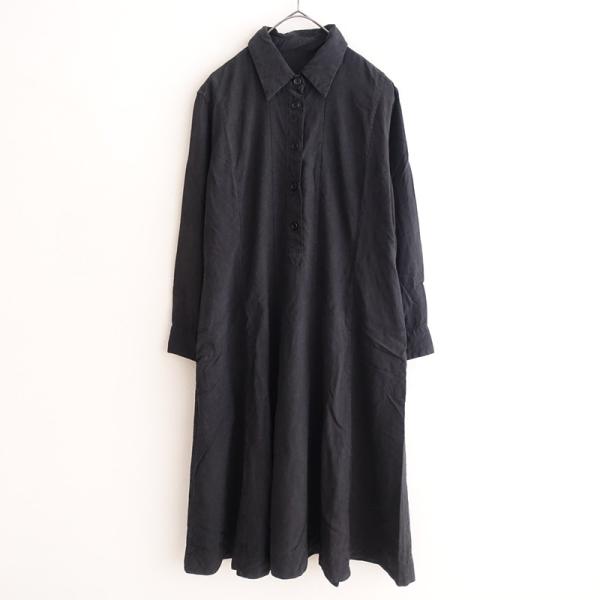 美品⭐️マーガレットハウエル MHL ウールシルク Aラインワンピース フレア M MARGARET HOWELL（マーガレットハウエル） 【染】マーガレットハウエル