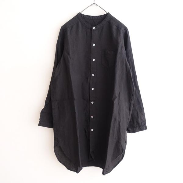 ネストローブ　リネン　長袖シャツ nest Robe（ネストローブ） 【染】ネストローブ *リネンチュニック*麻