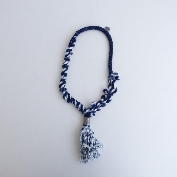 KAPITAL（キャピタル） *タッセルネックレス*インディゴ染めネイビー