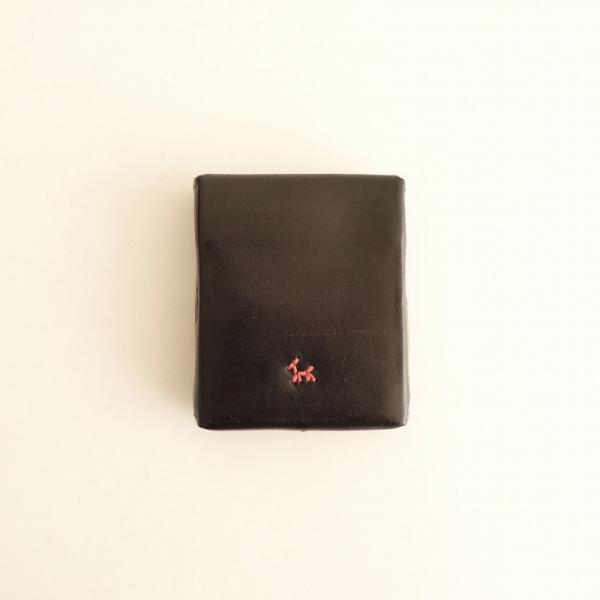 アンリクイール　ケース HENRY CUIR（アンリークイール） *NERO EURO BOX *レザー小物入れ黒