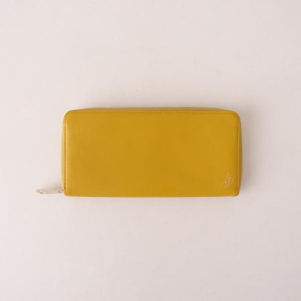 新品　ポールスミス 長財布　ファスナー　革　黄色 ポールスミス Paul Smith *長財布*黄色イエローロングウォレットサイフ