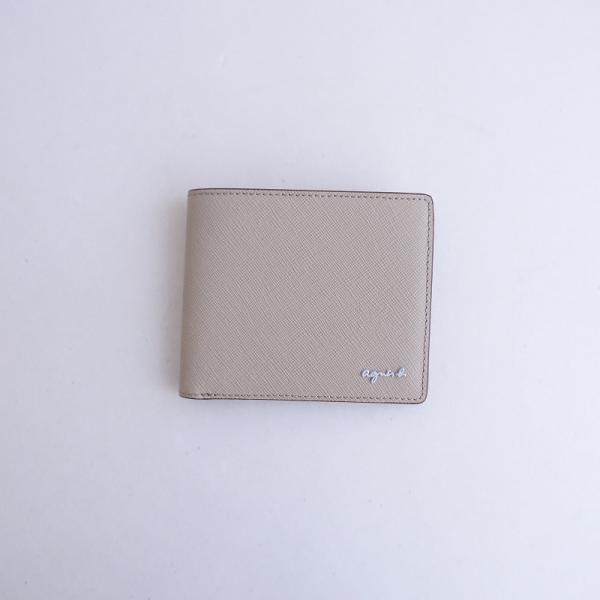 アニエスベー agnes b. *二つ折り財布*財布ベージュアニエスb.レザー