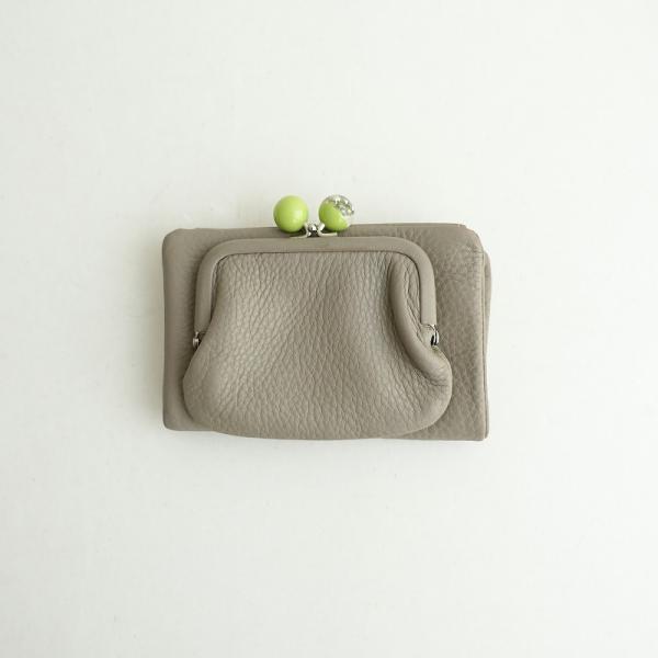 ear PAPILLONNER 【定価1.7万】イアパピヨネ *牛革がま口折り財布