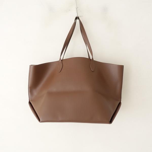 美品/定価2.6万】アンドミューク &MyuQ *トートバッグ*ブラウン手提げ 