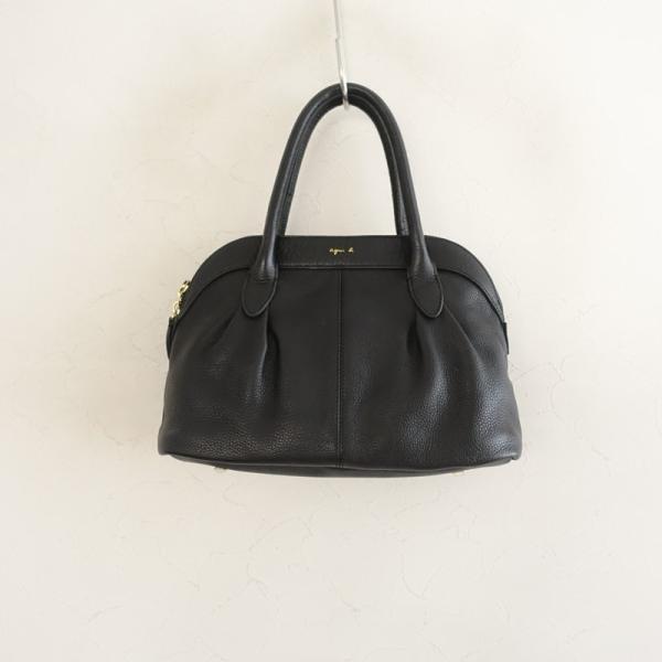 美品】アニエスベーボヤージュ agnes b. VOYAGE *レザーハンドバッグ
