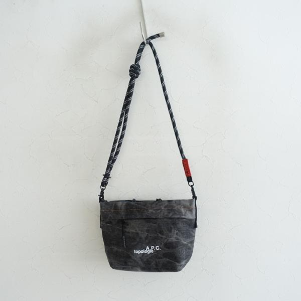 アーペーセー×トポロジー A.P.C.×Topologie *クロスボディバッグ*かばんショルダーデニム黒系0826(ba7-2608-94)【21I62】